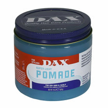 Load image into Gallery viewer, Dax Super Light Pomade With Lanolin & Vegetable oils 14oz/397g and 7.5oz/213g