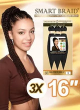 Load image into Gallery viewer, Smart Braid 3x Pack 16" Professional Pre Stretched Easy Braid (All Colours)