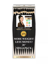 Load image into Gallery viewer, Smart Braid 10x Pack 28" Professional Pre - Stretched Easy Braid ( All Colours)