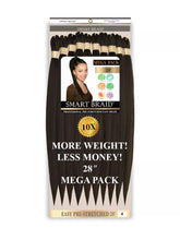 Load image into Gallery viewer, Smart Braid 10x Pack 28" Professional Pre - Stretched Easy Braid ( All Colours)