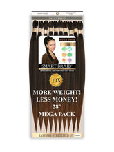 Load image into Gallery viewer, Smart Braid 10x Pack 28" Professional Pre - Stretched Easy Braid ( All Colours)