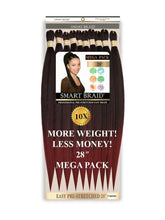 Load image into Gallery viewer, Smart Braid 10x Pack 28" Professional Pre - Stretched Easy Braid ( All Colours)