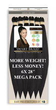 Load image into Gallery viewer, Smart Braid 6x Pack 28" Professional Pre Stretched Easy Braid (All Colours)