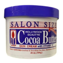 Load image into Gallery viewer, Hollywood Beauty Cocoa Butter Skin Cream Vitamin E Soothe Smooth skin 25oz and 10.5oz