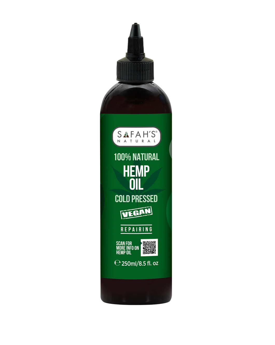 Safah's Natural Cold Pressed Hemp Oil 8.5oz/250ml
