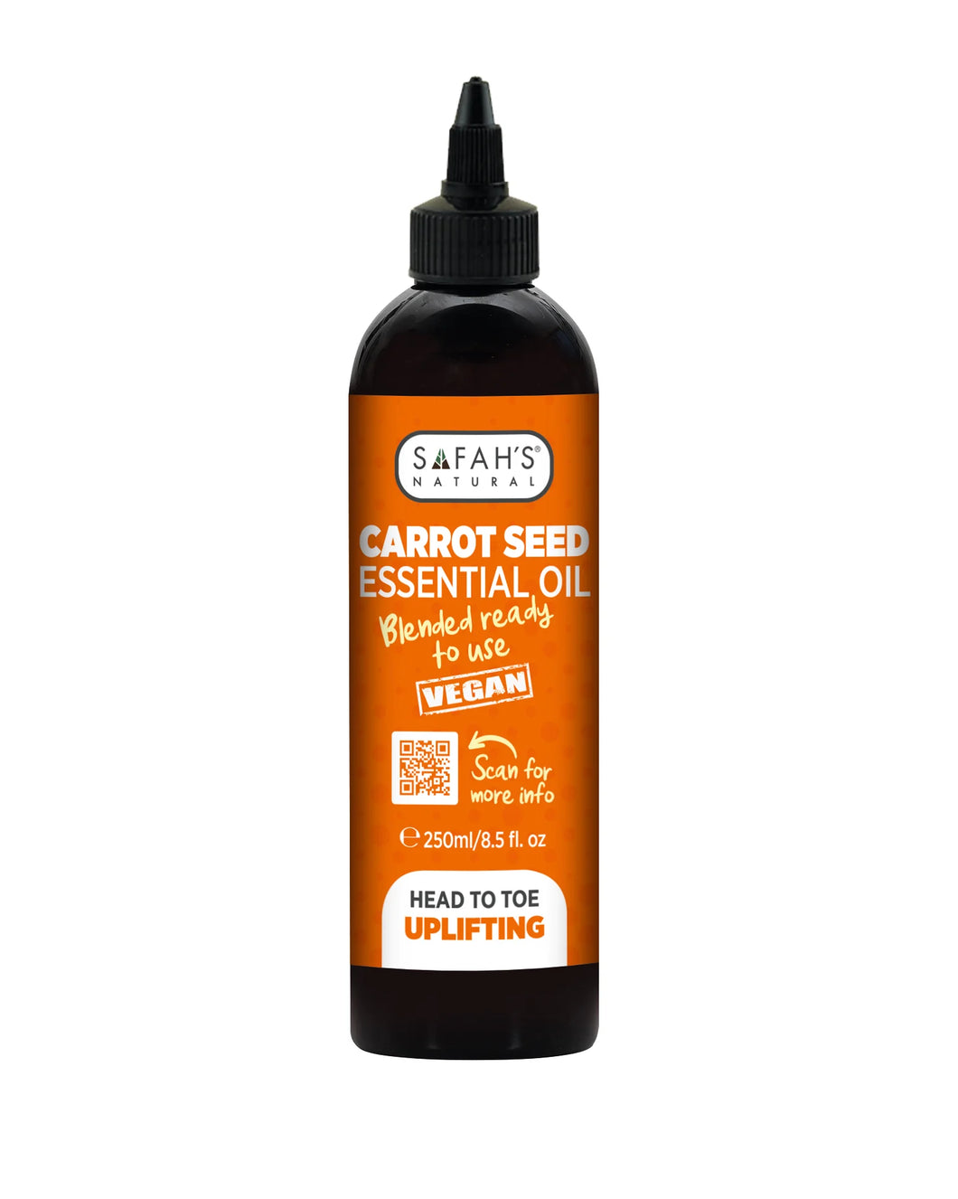 Safah's Natural Blended Carrot Seed Essential Oil Vegan 8.5oz/250ml