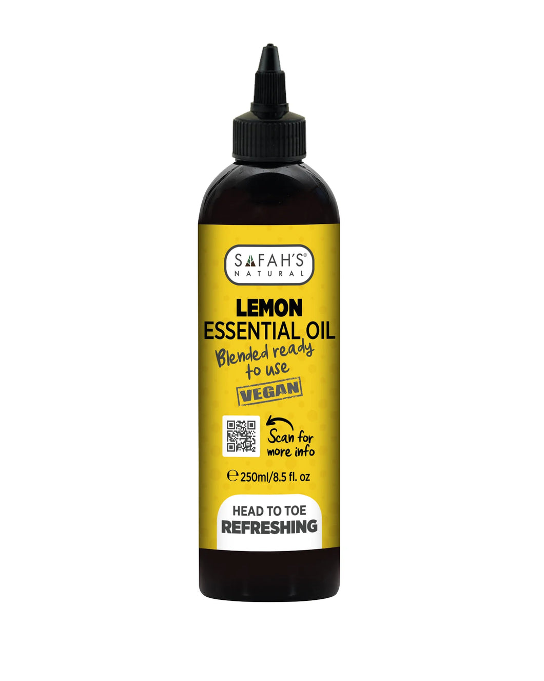 Safah's Natural Blended Lemon Essential Oil 8.5oz/250ml