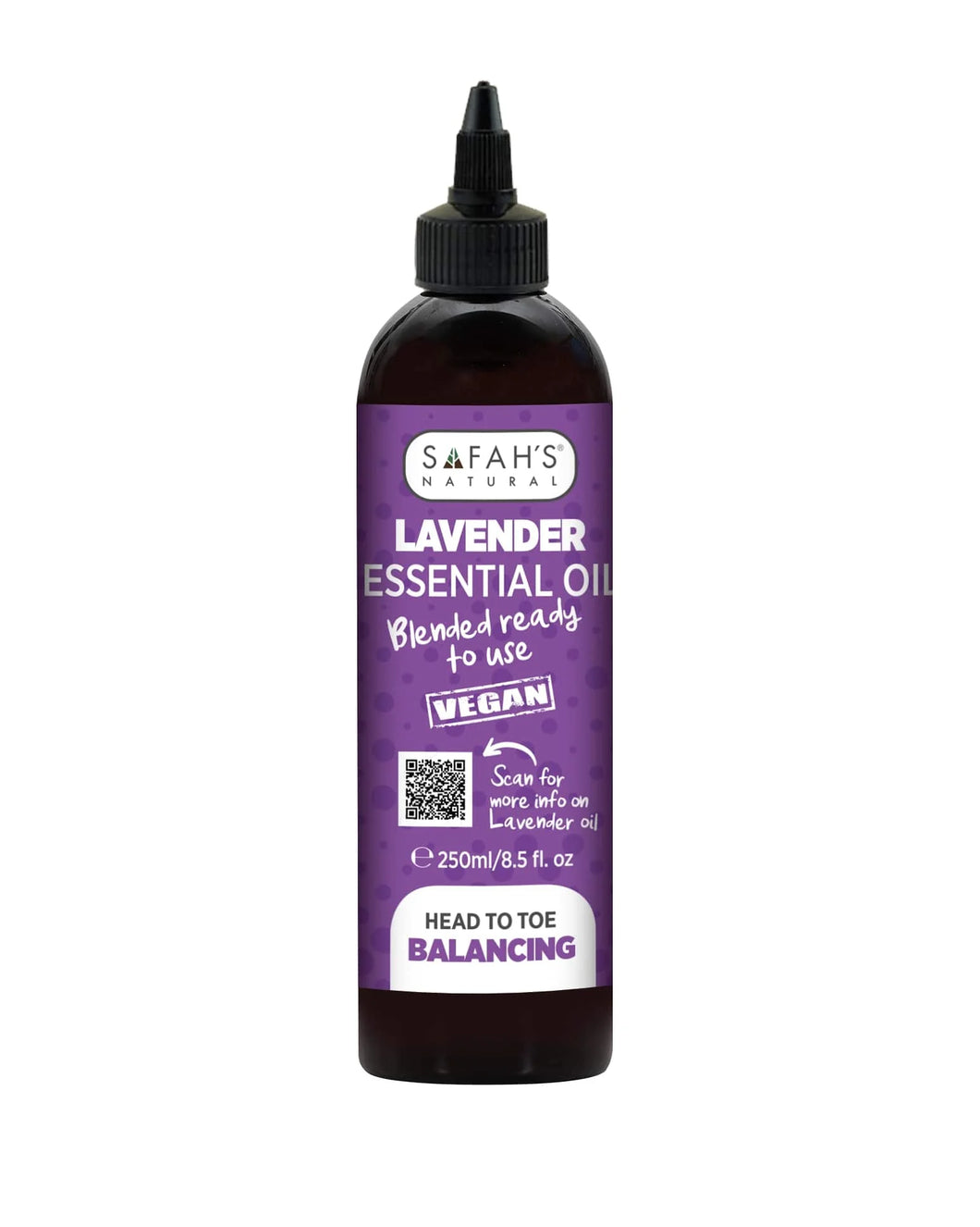 Safah's Natural Blended Lavender Essential Oil 8.5oz/250ml