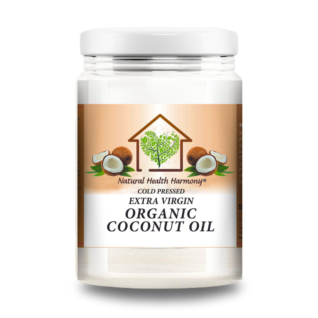 Natural Health Harmony-Cold Pressed Extra Virgin Orgainc Coconut Oil-500ml