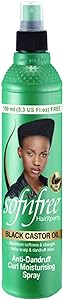 Sofn'free Black Castor Oil Anti-Dandruff Curl Moisturising Spray 3.3oz