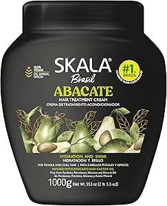 SKALA EXPERT - Vitamin Boost for Hair - Vitamin Bomb Avocado Conditioning Cream - Co-Wash - Deeply Nourishing and Strengthening 35.2oz/1000g