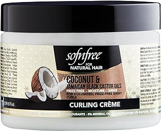 SofnFree For Natural hair Curling Creme with Coconut & Jamican Black castor oil 10.99 oz