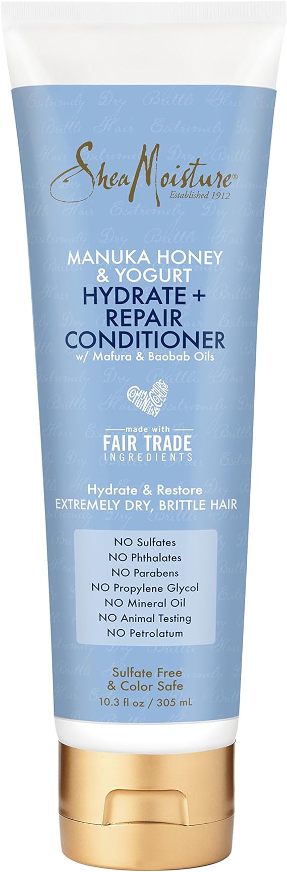 Shea Moisture Manuka Honey and Yogurt Hydrate Plus Repair Conditioner, 10.3 oz