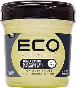 ECO Style Professional Styling Gel - Black Castor Oil & Flaxseed Oil (All Sizes)