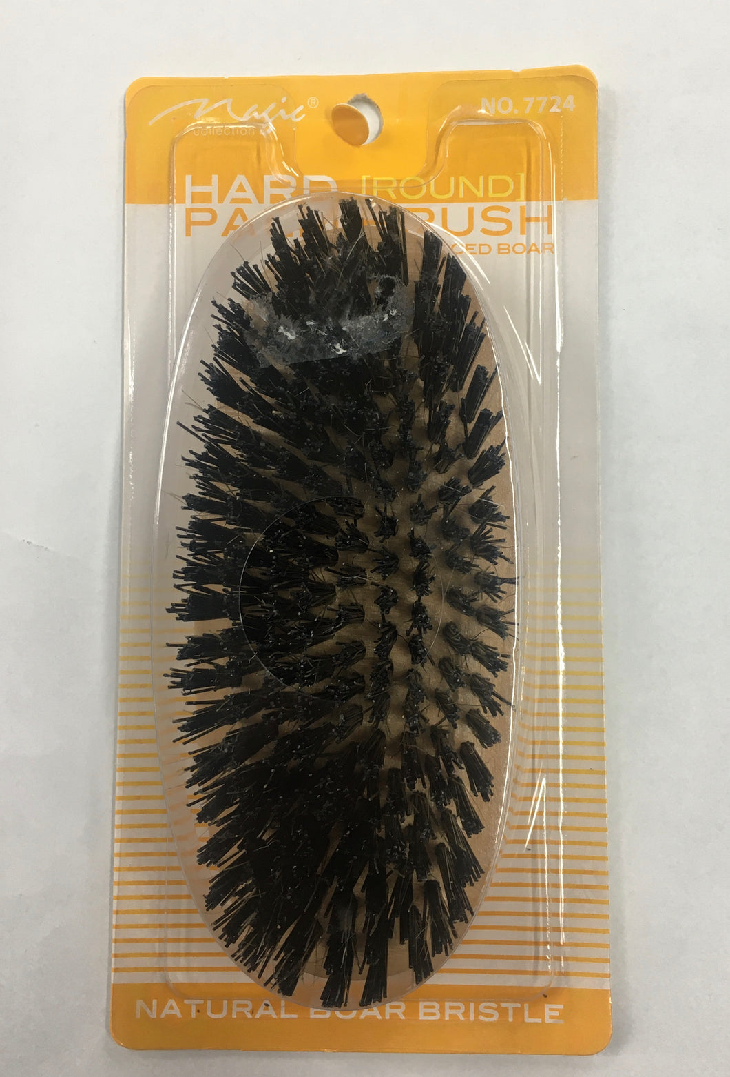 Magic Collection Hard Round Palm Brush Natural Boar Bristle (No. 7724)