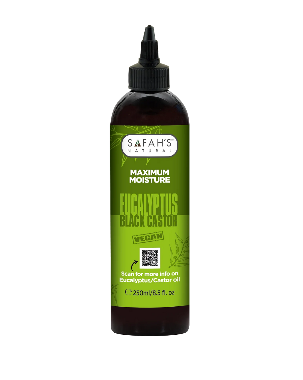 Safah's Natural - Maximum Moisture Eucalyptus Black Castor 8.5oz/250ml