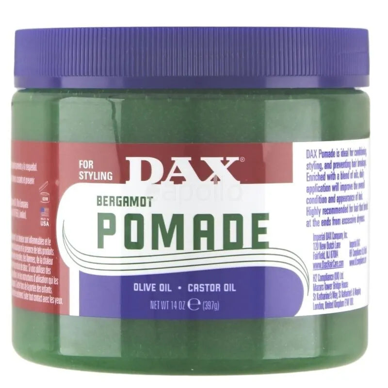 Dax With Vegetable Oils Pomade 14oz (397g) and 7.5oz/213g