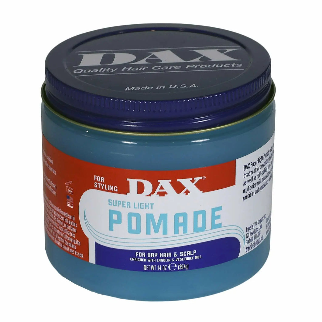 Dax Super Light Pomade With Lanolin & Vegetable oils 14oz/397g and 7.5oz/213g