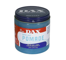 Load image into Gallery viewer, Dax Super Light Pomade With Lanolin &amp; Vegetable oils 14oz/397g and 7.5oz/213g

