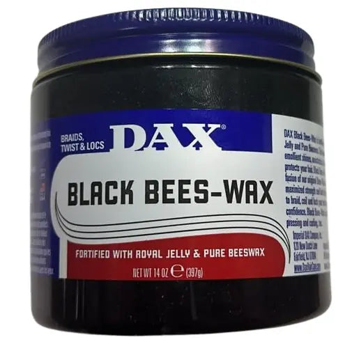 DAX Black Bees Wax with Royal Jelly n Pure Bees Wax - 14oz (397g)
