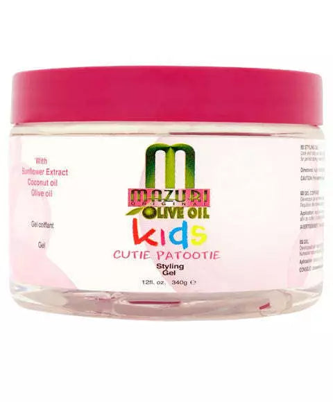 Mazuri Olive Oil Kids Cutie Patootie Styling Gel 12oz/340g