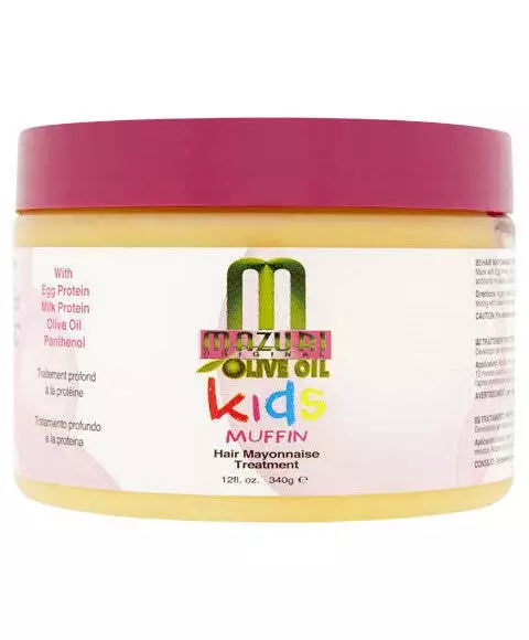 Mazuri Olive Oil Kids Muffin Hair Mayonnaise Treatment 12oz/340g