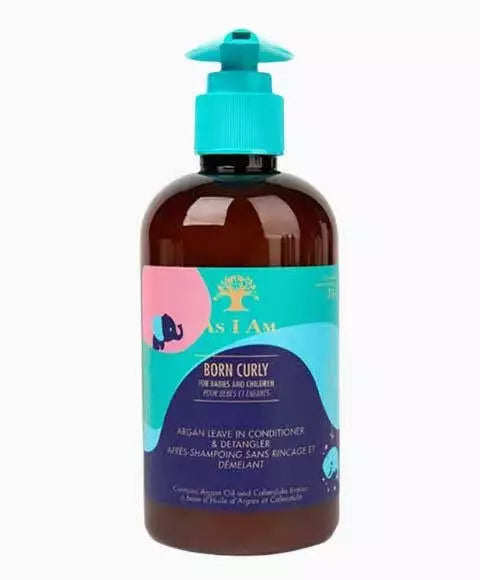 As I Am Born Curly Argan Leave In Conditioner And Detangler 8oz/240ml