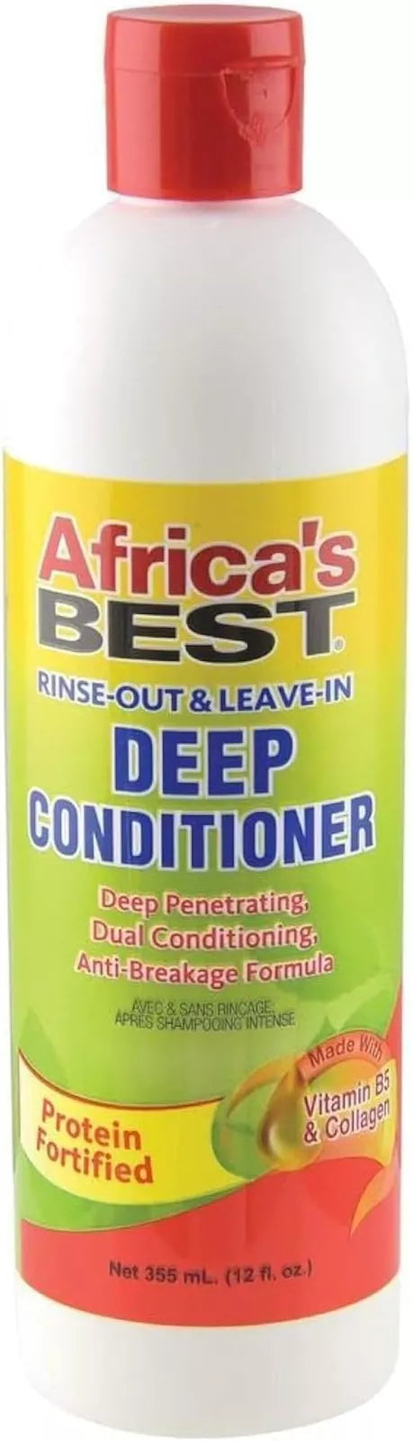 Africas Best Rinse Out And Leave In Deep Conditioner 12oz/355ml