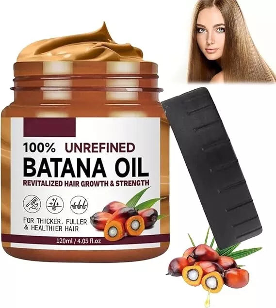 Batana Oil for Hair Growth, Raw Batana Oil, Batana Oil Organic, Botana 4.05oz/120ml