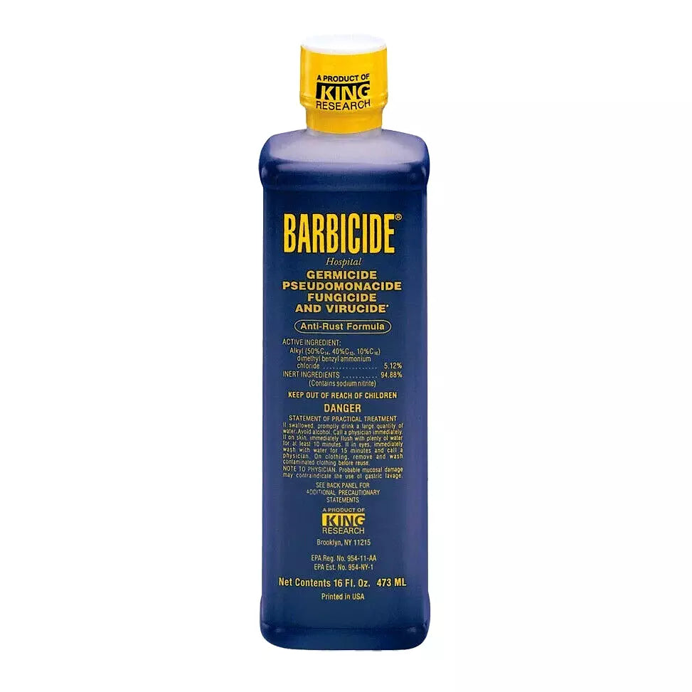 Barbicide Disinfectant Concentrate Solution Germicide Anti Rust Formula 16oz/473ml