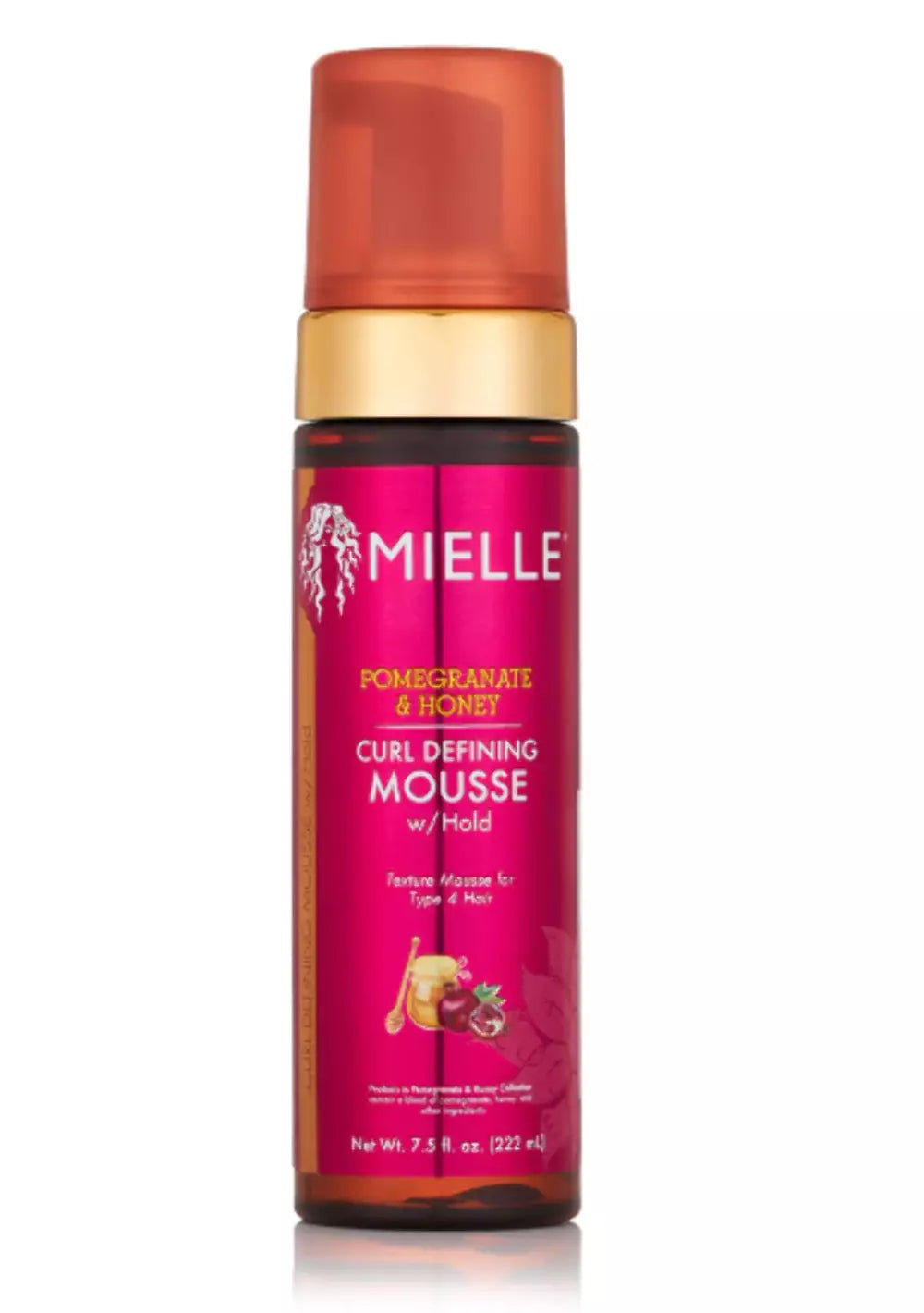 Mielle Pomegranate & Honey Curl Defining Mousse with Hold- 7.5oz/222ml