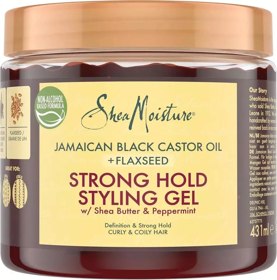 Shea Moisture | Jamaican Black Castor Oil Hair + Flaxseed Strong Styling Gel - 15oz/425g