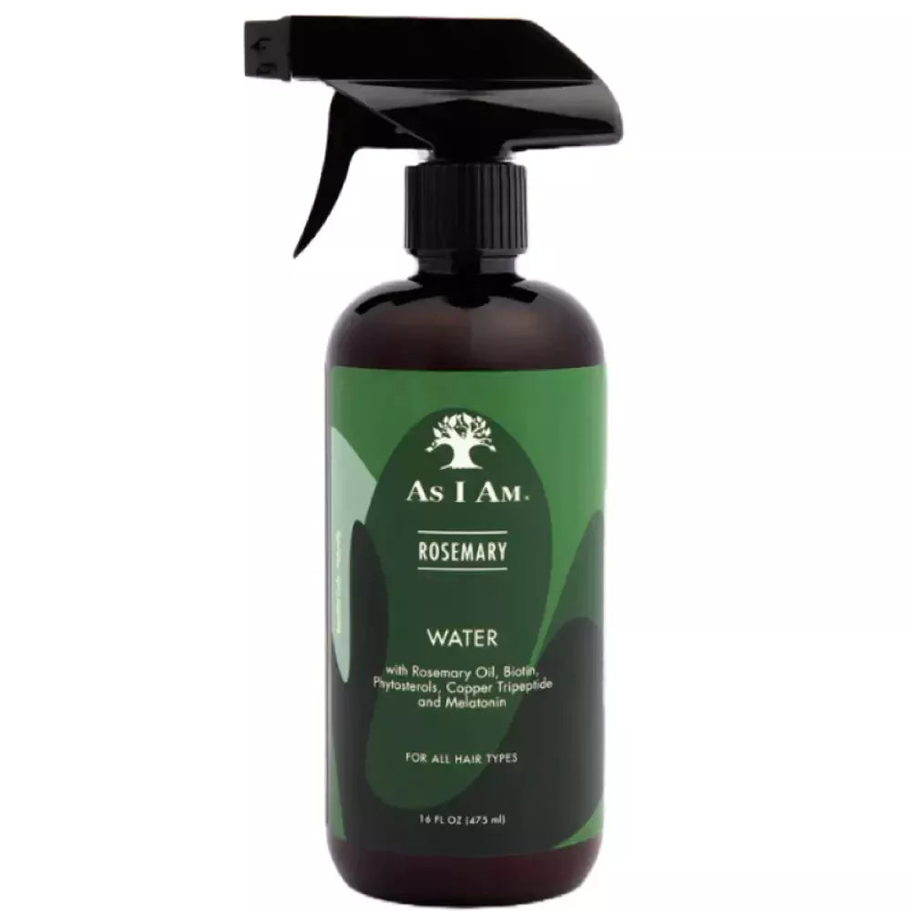 As I Am Rosemary Water- 16oz/475ml - Hydrating Scalp & Hair Refreshing Spray