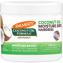 Load image into Gallery viewer, Palmer&#39;s | Coconut Oil Formula | Coconut Oil Moisture Gro Hairdress 8.8oz/250g and 5.25oz/150g
