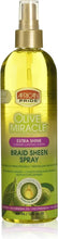 Load image into Gallery viewer, African Pride Olive Miracle Anti-Breakage Braid Sheen Spray and Extra Shine Braid Sheen Spray 12oz 355ml

