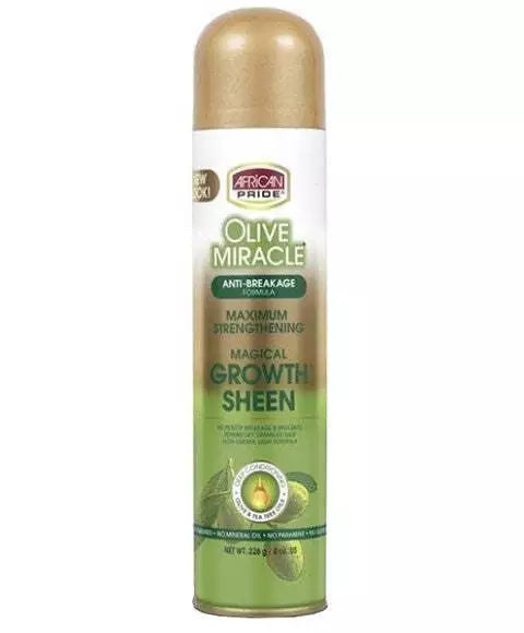 African Pride Olive Miracle Maximum Strengthening Growth Sheen 8oz/226g