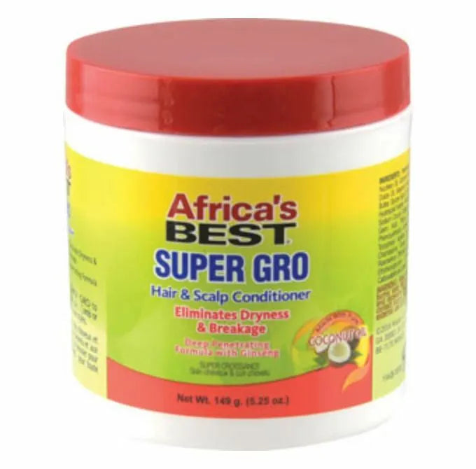 Africa's Best Super Gro Hair & Scalp Conditioner, Maximum Strength, 149g/5.25oz