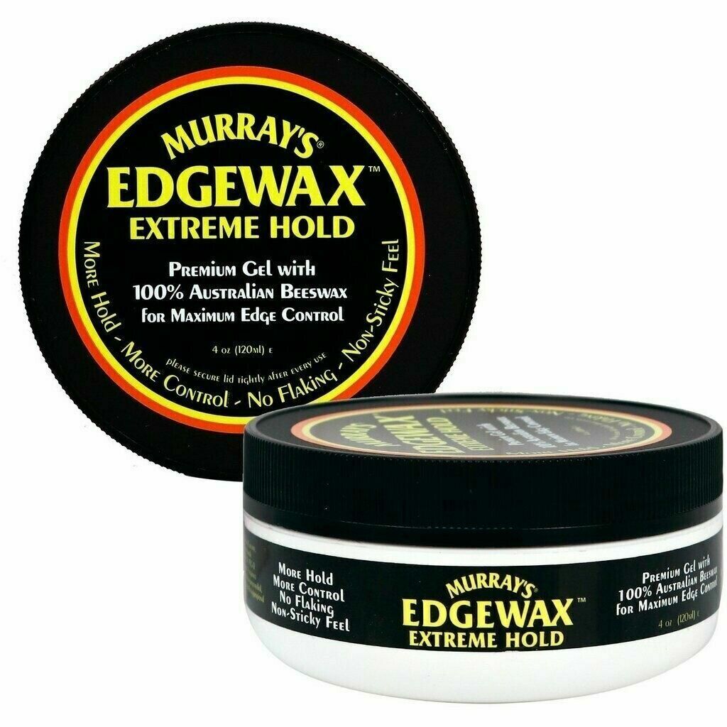 Murray's Edgewax 100% Australian Beeswax For Extreme hold Edge Control 4oz Black