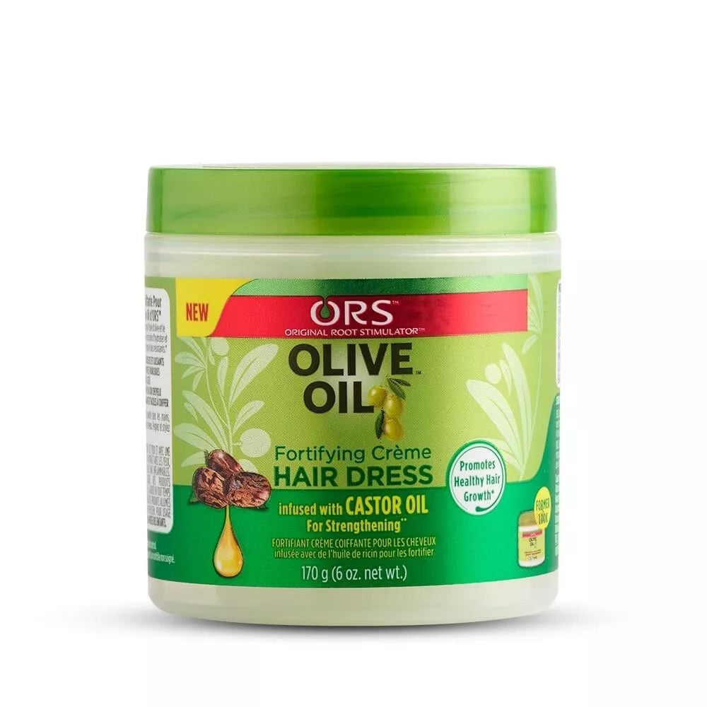 ORS Olive Oil Fortifying Creme Hair Dress Infused with Castor Oil 6oz/170g
