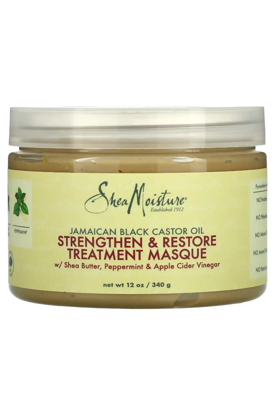 Shea Moisture Jamaican Black Castor Oil Strengthen & Restore Treatment Masque 340g