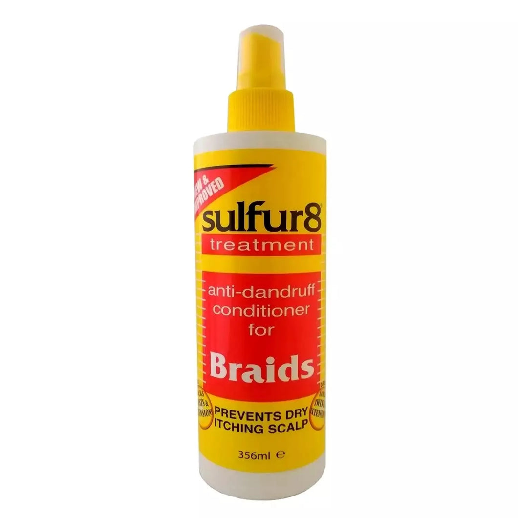 Sulfur 8 Medicated Hair Anti-Dandruff Conditioner for Braids Spray - 356ml 12oz
