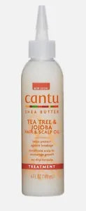 Cantu Shea Butter Tea Tree & Jojoba hair & Scalp Oil 6 oz/180ml