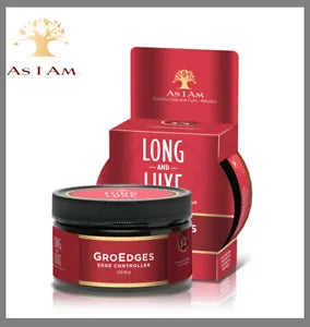As I Am Long and Luxe Gro Edges Edge Control Hair Gel 4oz