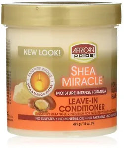 African Pride Shea Butter Moisture Intense Miracle Leave in Conditioner 425g/15oz