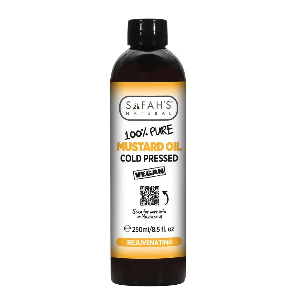 Safah's Natural Cold Pressed Mustard Oil 100% Pure 8.5oz/250ml