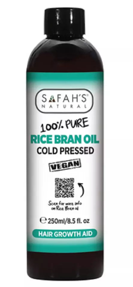 Safah's natural Cold Pressed Rich bran Oil 100% Pure 8.5oz/250ml