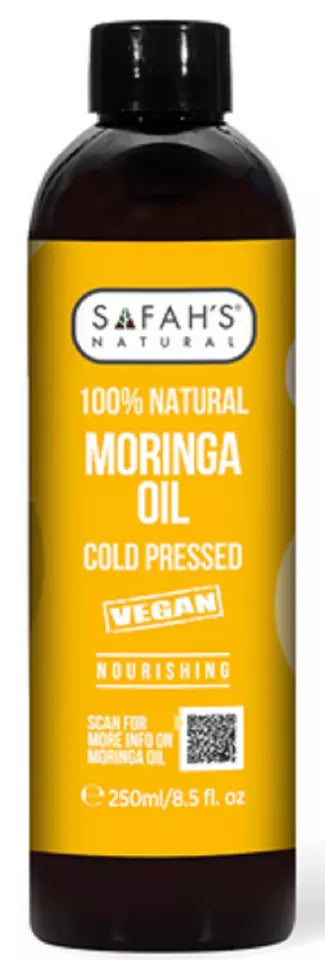 Safah's Natural  Cold-Pressed Moringa Oil 8.5oz/250ml