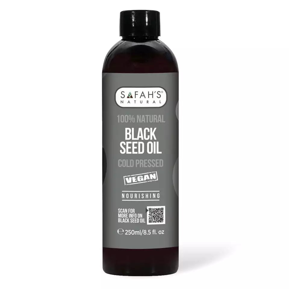 Safah's Natural Cold Pressed 100% Pure Black Seed Oil 8.5oz/250ml