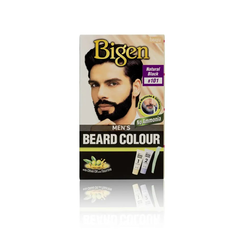 Bigen Mens Permanent Beard & Moustache Hair Colour Dye No Ammonia - (All Colours)
