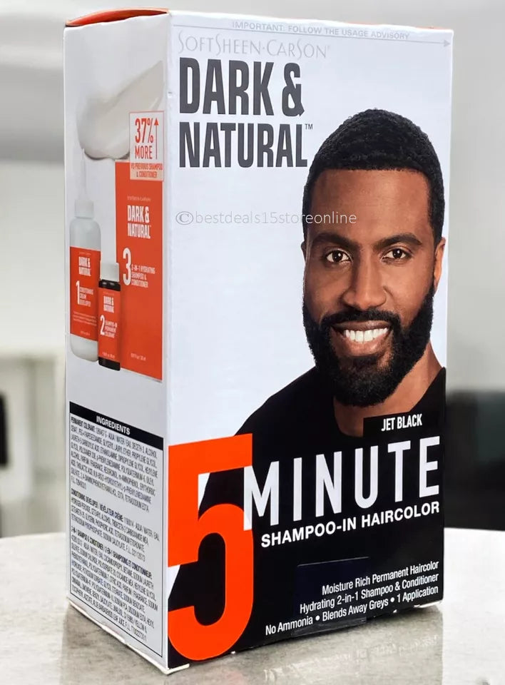 Dark and Natural 5 Minute Shampoo-in Hair Colour Black | Jet Black